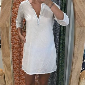 White Cotton Beach Coverup